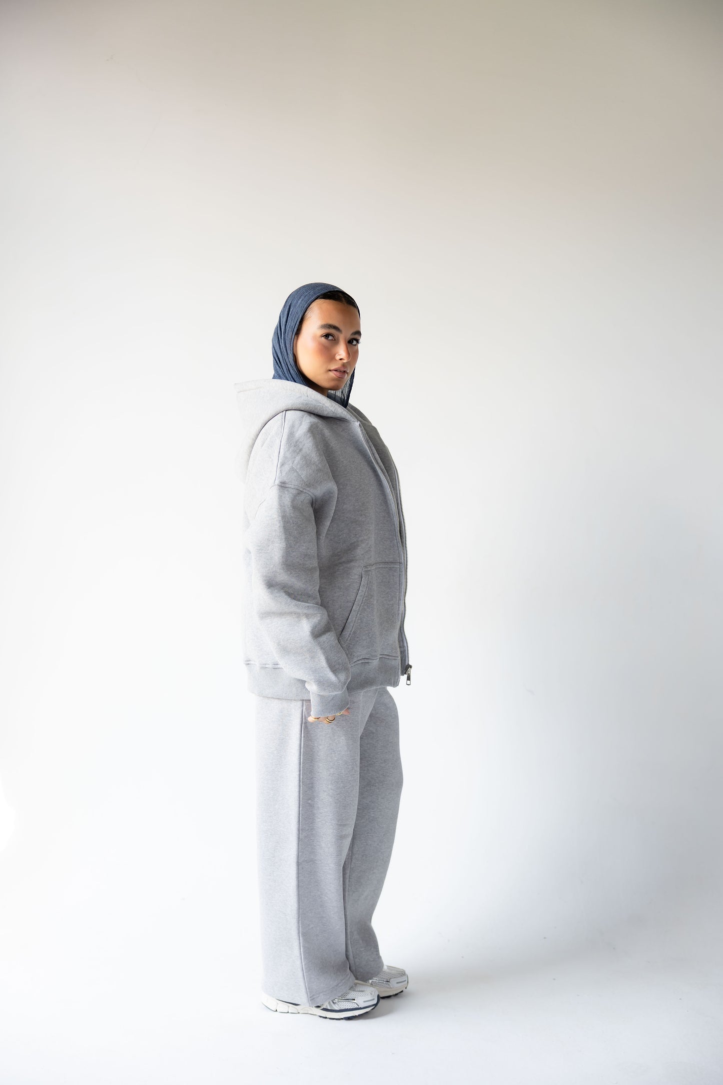 Sweatpants-Gray Melton