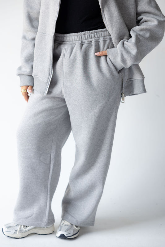 Sweatpants-Gray Melton